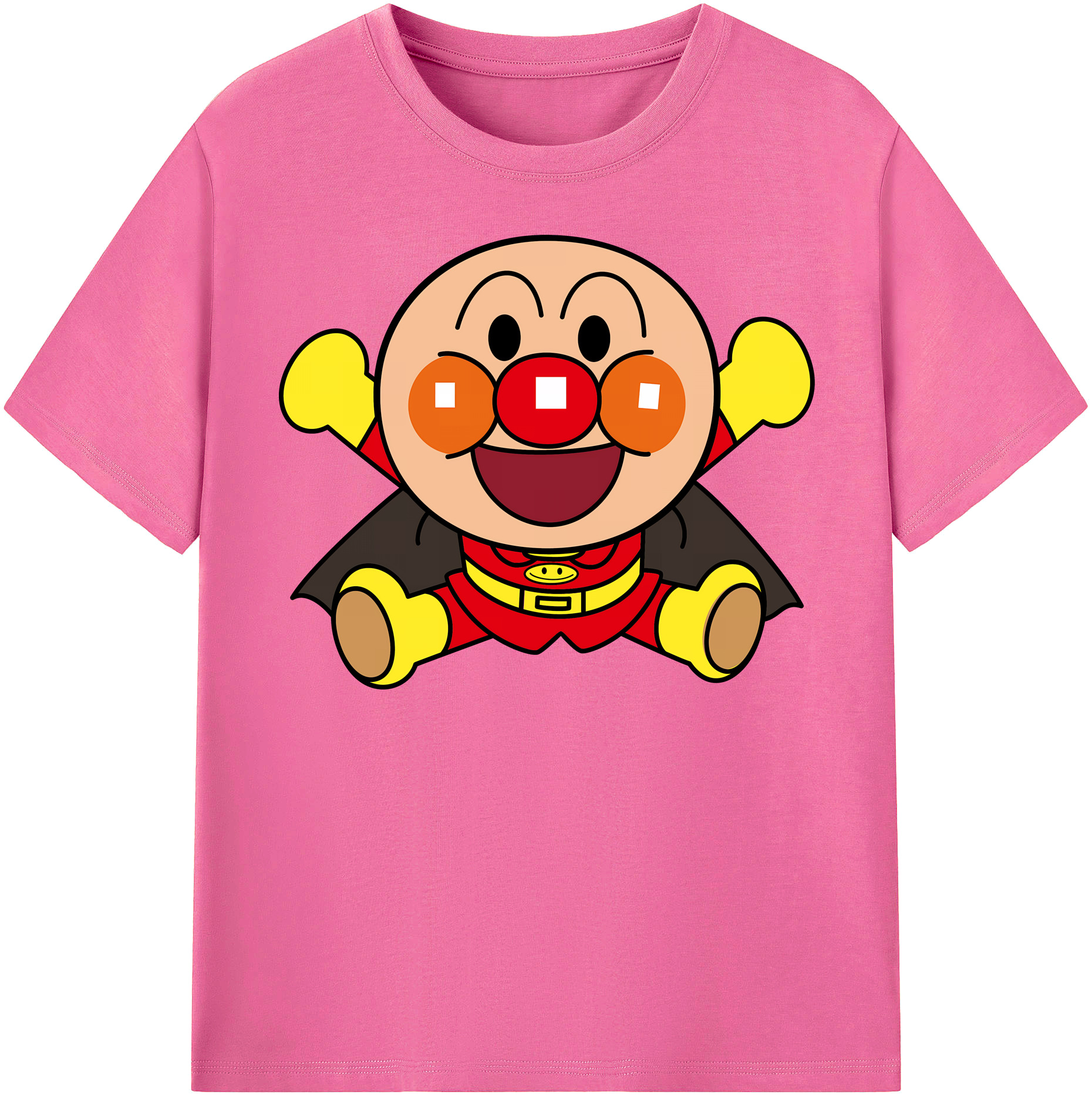 （画像用） アンパンマン Anpanman レディースカジュアルプリントTシャツ（綿100％）